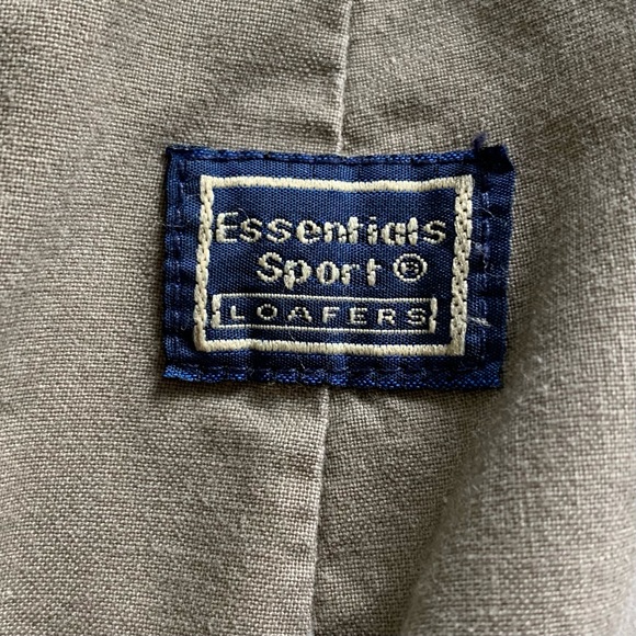 Essentials Sport Loafers Pants 12 Khaki Brown Y2K 90's Pleated front Cuffed legs - Picture 3 of 16